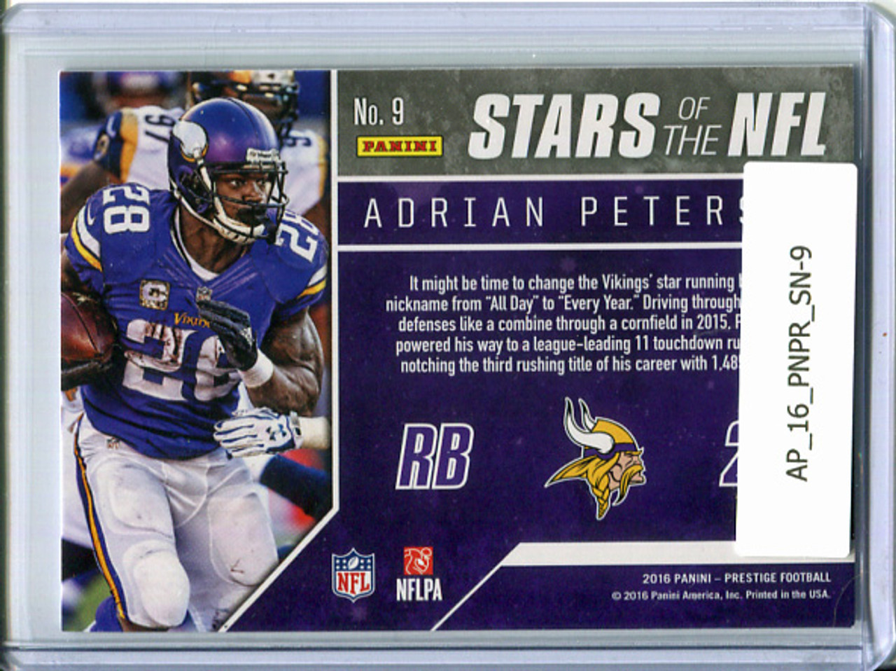 Adrian Peterson 2016 Prestige, Stars of the NFL #9