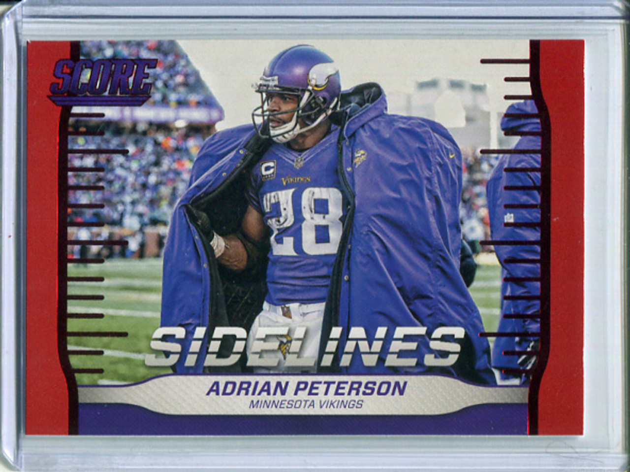 Adrian Peterson 2016 Score, Sidelines #3 Red