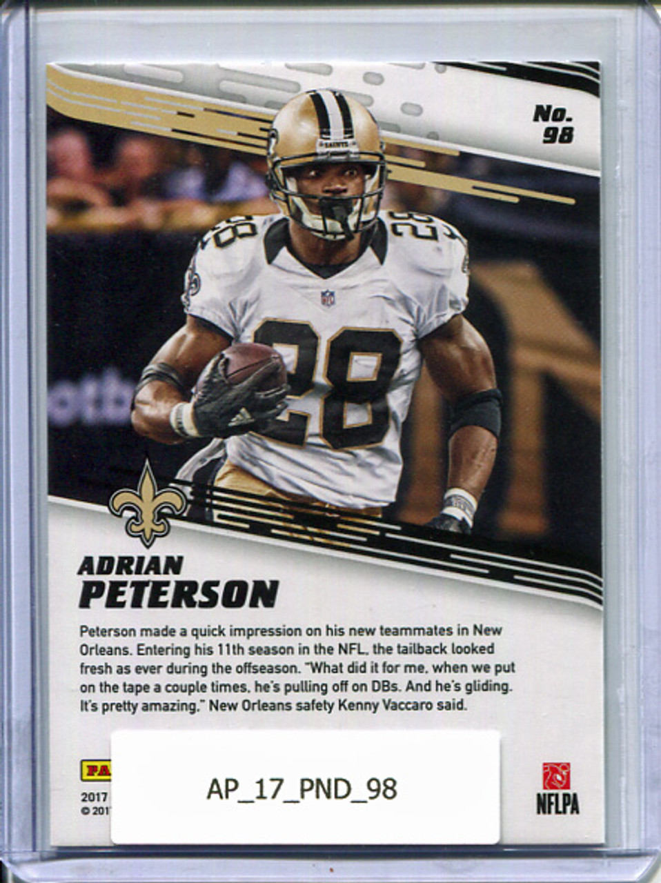 Adrian Peterson 2017 Panini Day #98