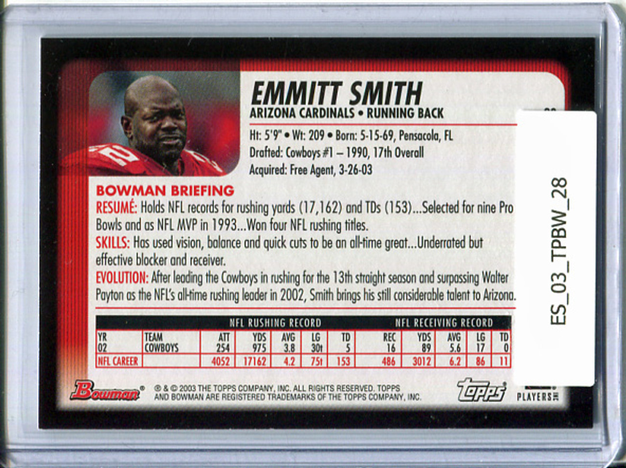 Emmitt Smith 2003 Bowman #28
