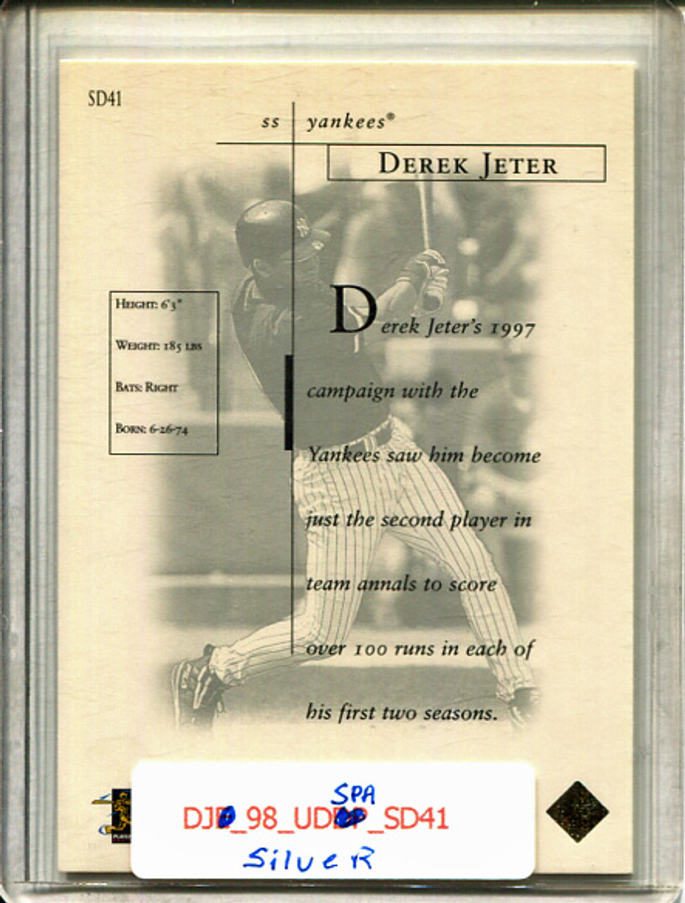 Derek Jeter 1998 SP Authentic, Sheer Dominance #SD41 Silver