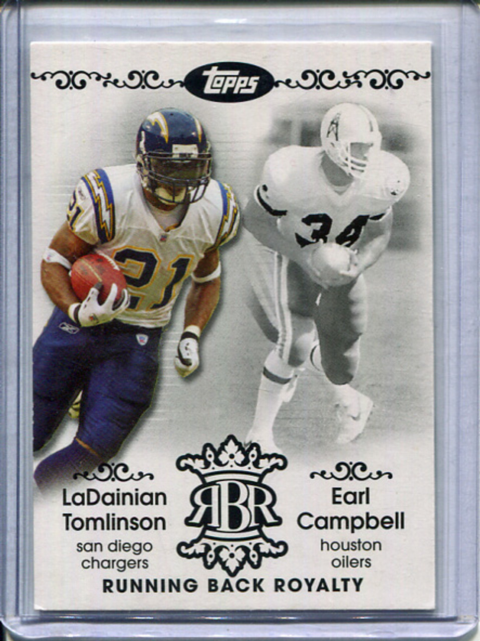 LaDainian Tomlinson, Earl Campbell 2007 Topps, Running Back Royalty #RBR-TC