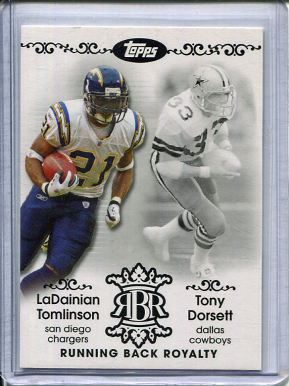 LaDainian Tomlinson, Tony Dorsett 2007 Topps, Running Back Royalty #RBR-TDO