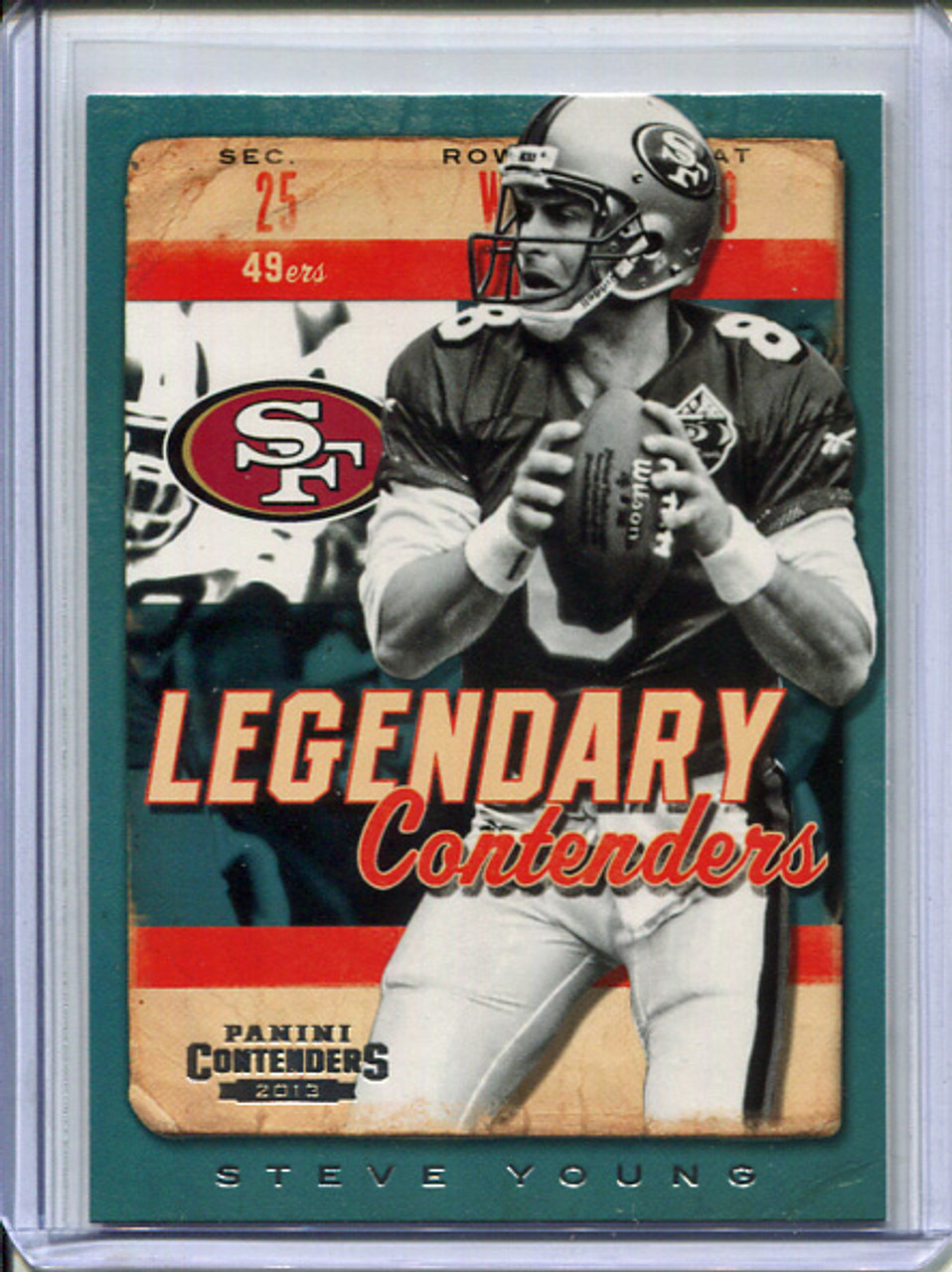 Steve Young 2013 Contenders, Legendary Contenders #9