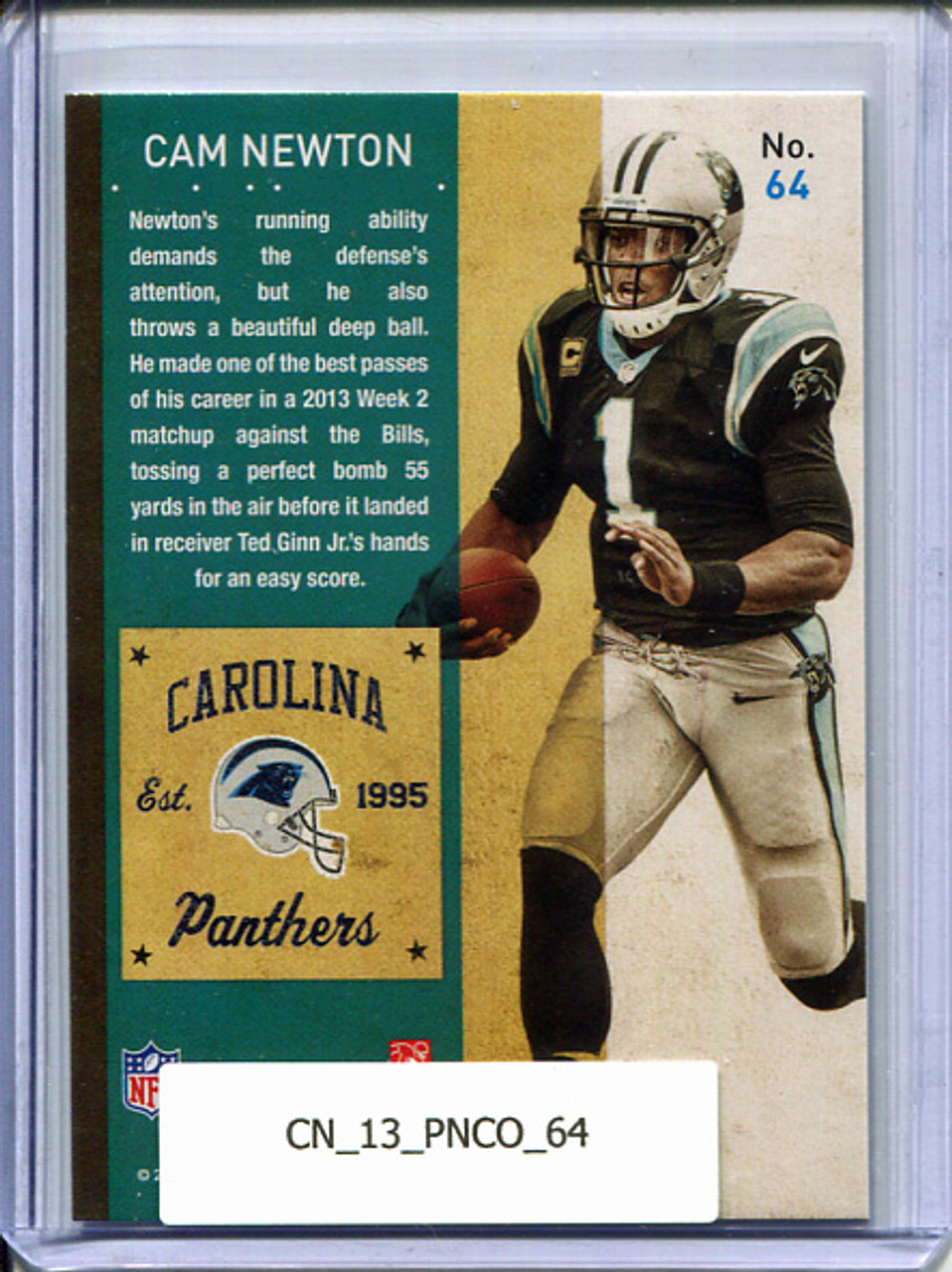 Cam Newton 2013 Contenders #64