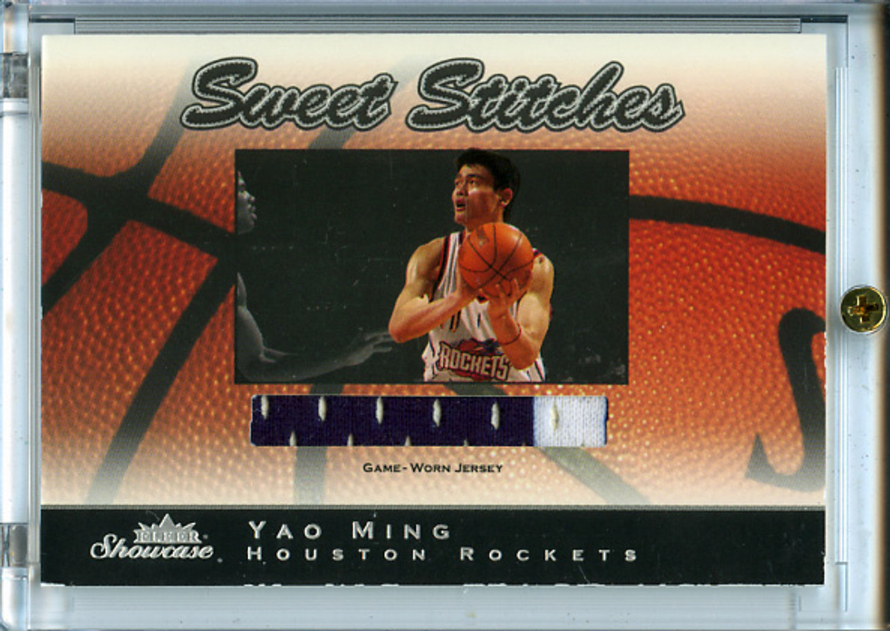 Yao Ming 2003-04 Showcase, Sweet Stitches Game-Used #SS-YM (2)