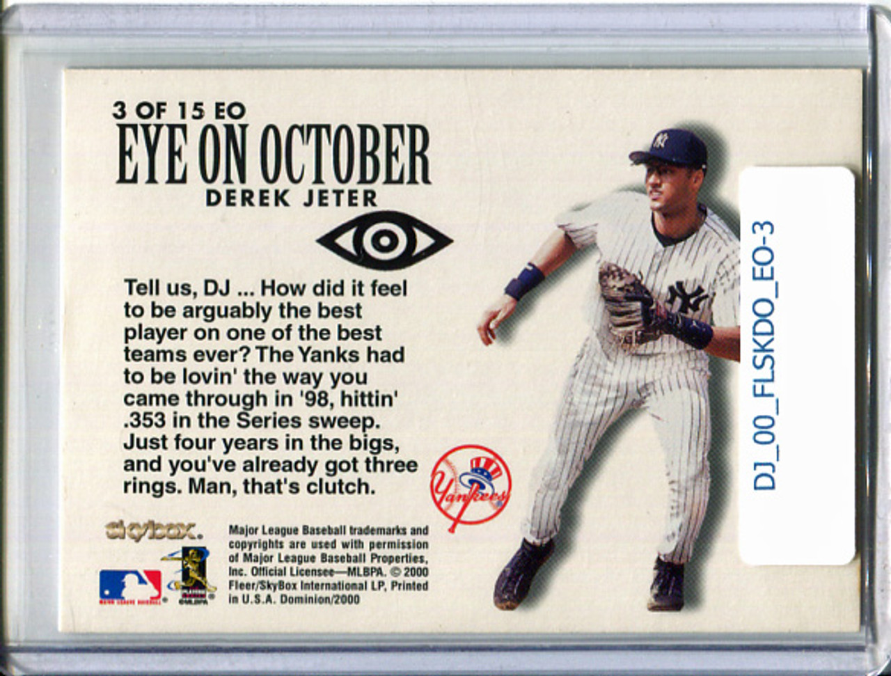 Derek Jeter 2000 Skybox Dominion, Eye on October #EO3