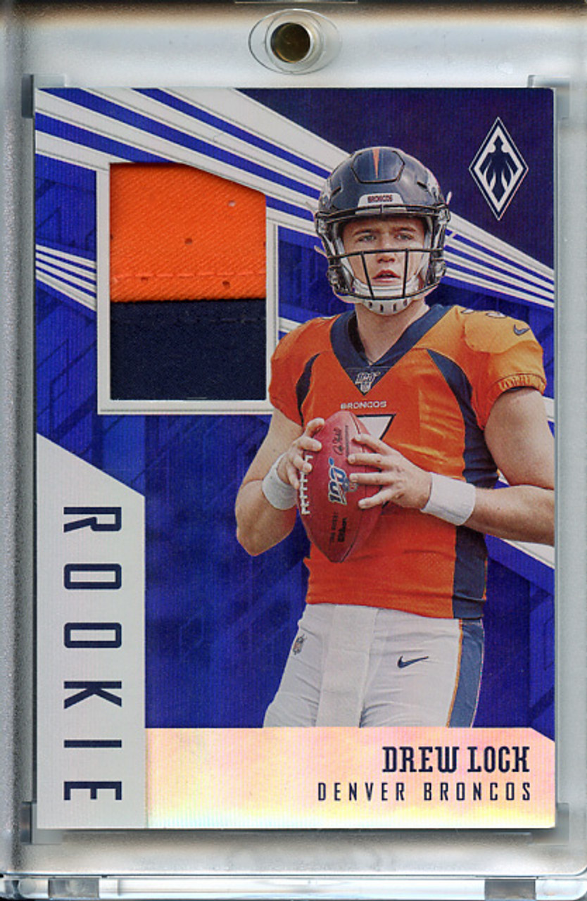 Drew Lock 2019 Phoenix, Rookie Premiere Memorabilia #4 Prime Blue (#17/35)