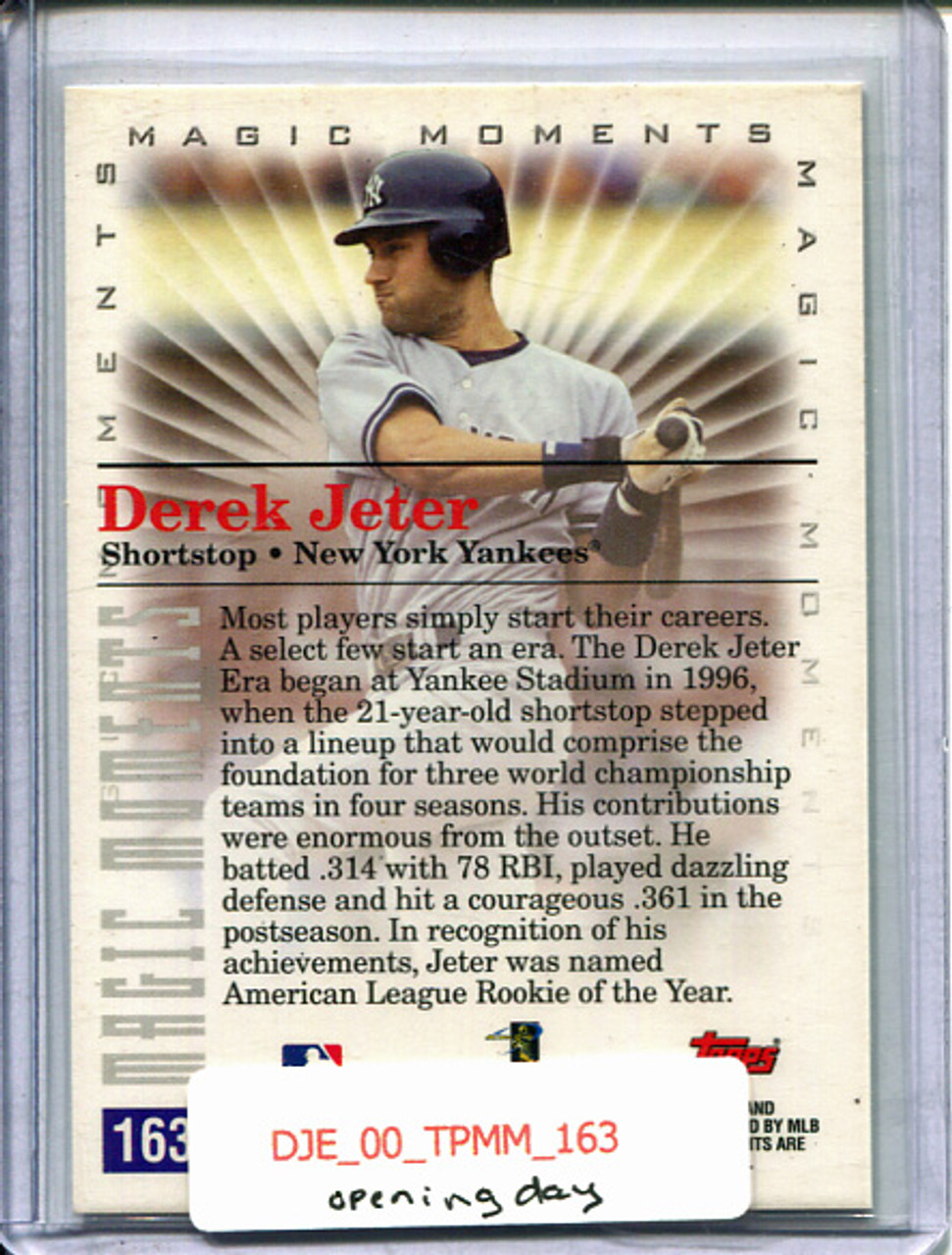 Derek Jeter 2000 Opening Day #163 Magic Moments