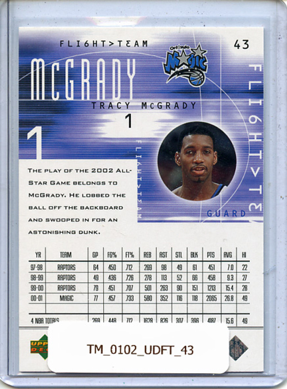 Tracy McGrady 2001-02 Upper Deck Flight Team #43