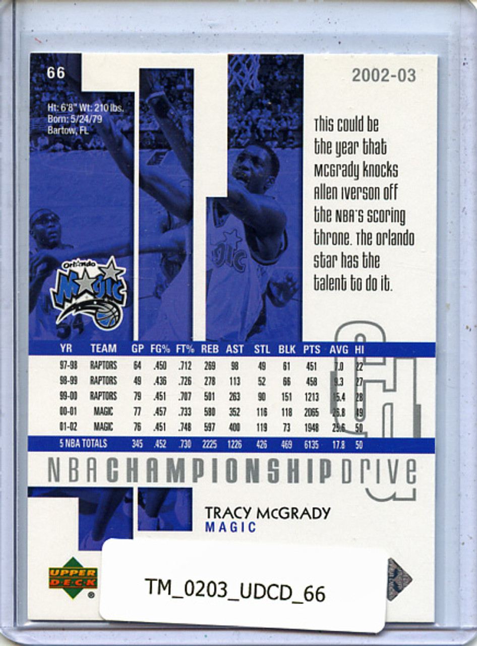 Tracy McGrady 2002-03 Championship Drive #66