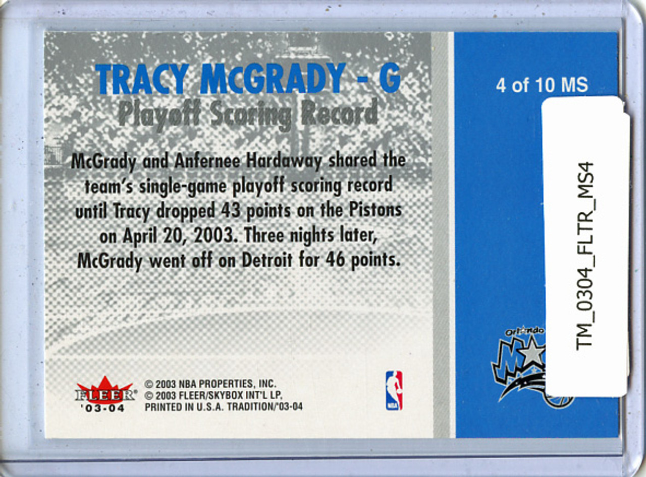 Tracy McGrady 2003-04 Tradition, Milestones #MS4