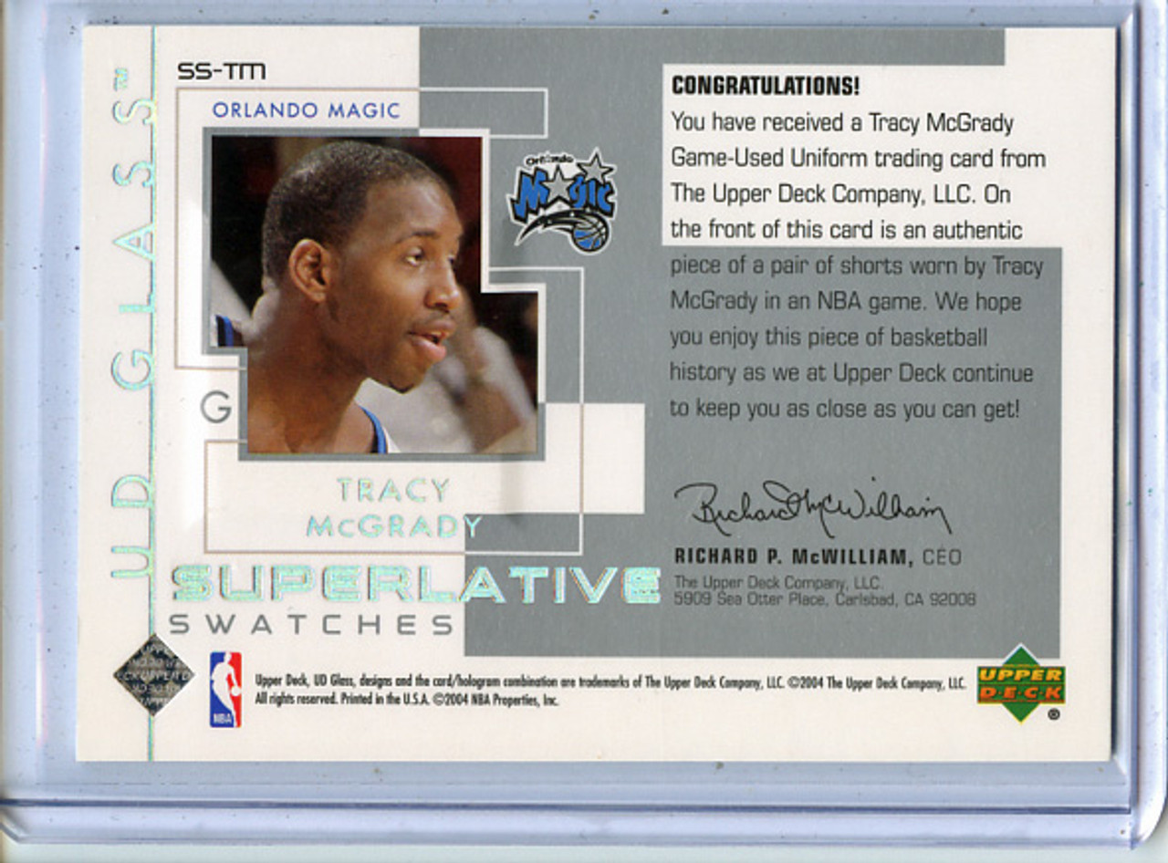 Tracy McGrady 2003-04 Glass, Superlative Swatches #SS-TM