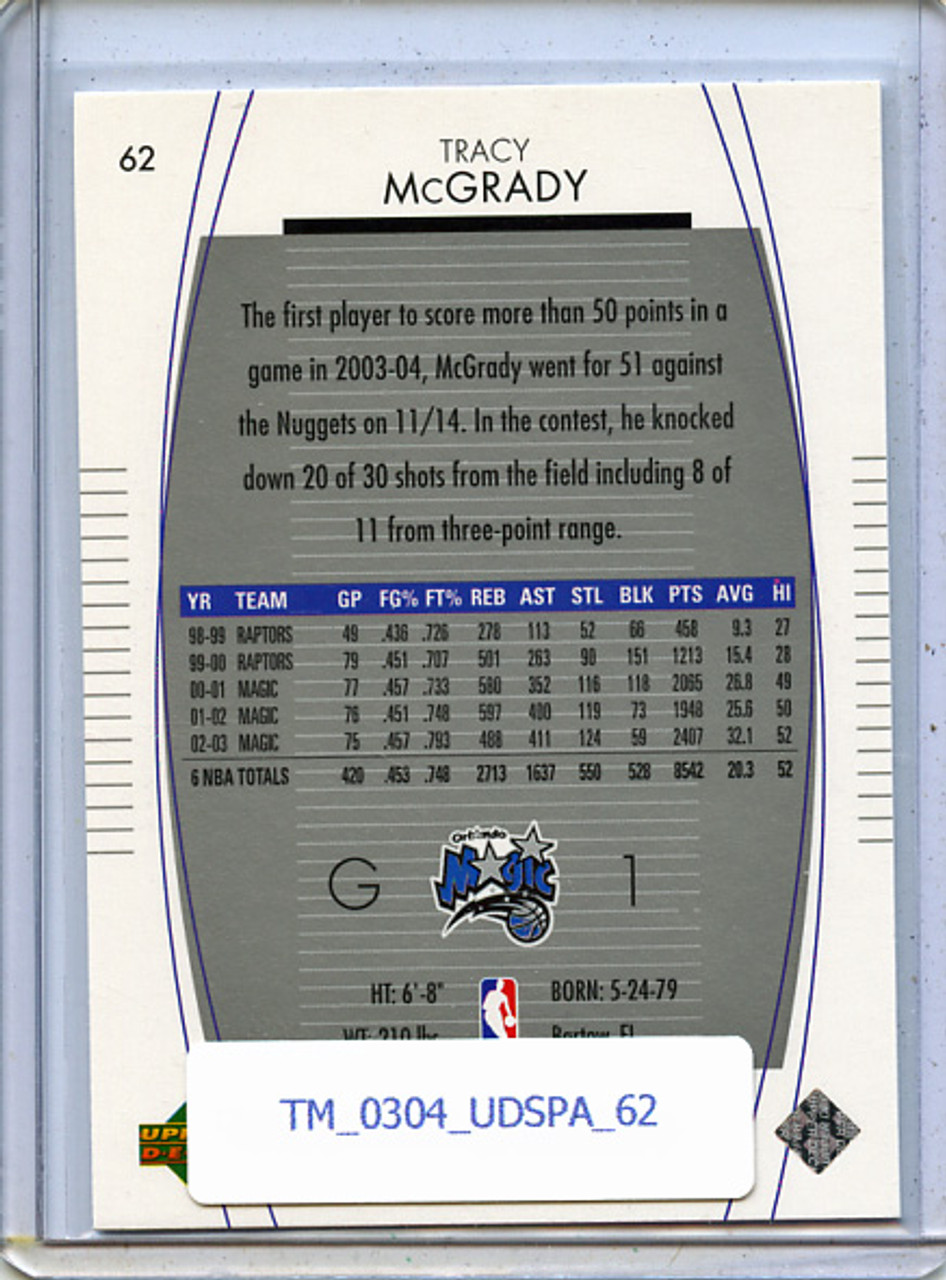 Tracy McGrady 2003-04 SP Authentic #62