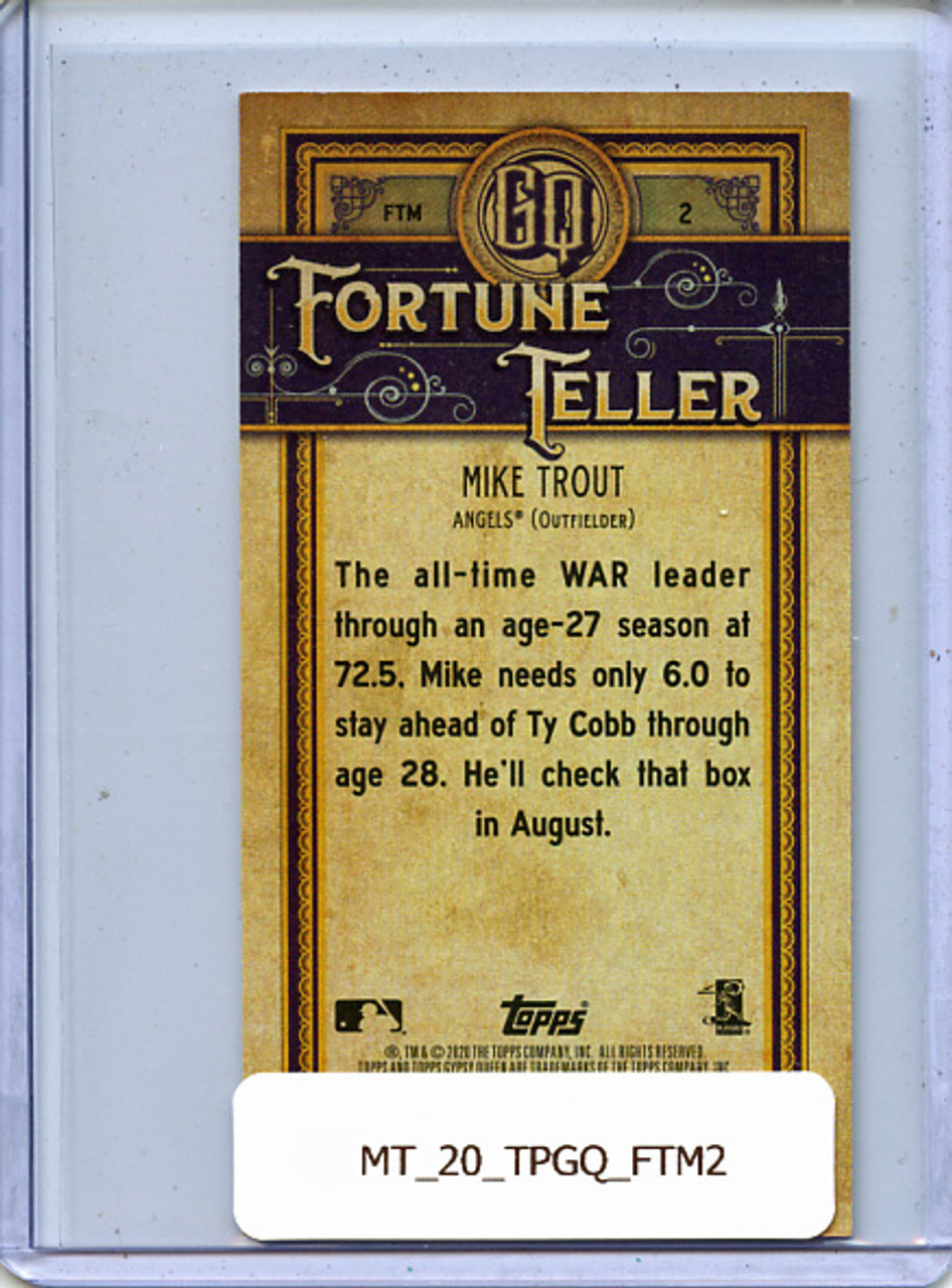 Mike Trout 2020 Gypsy Queen, Fortune Teller Mini #FTM2