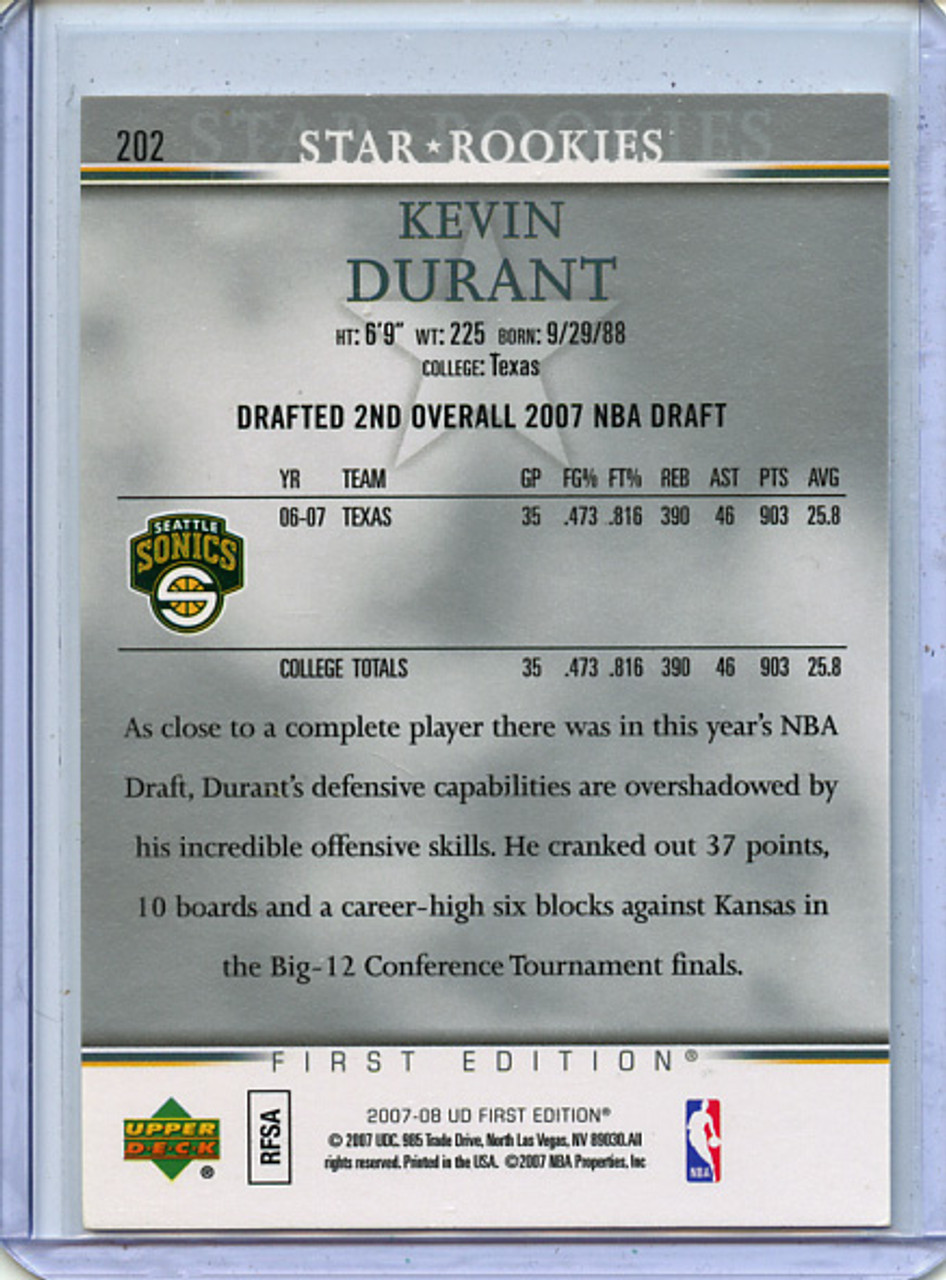 Kevin Durant 2007-08 Upper Deck First Edition #202 (1)
