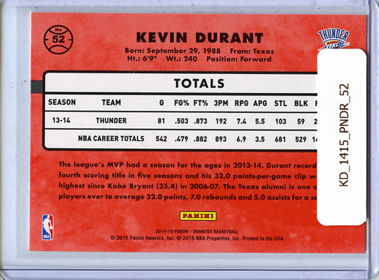 Kevin Durant 2014-15 Donruss #52
