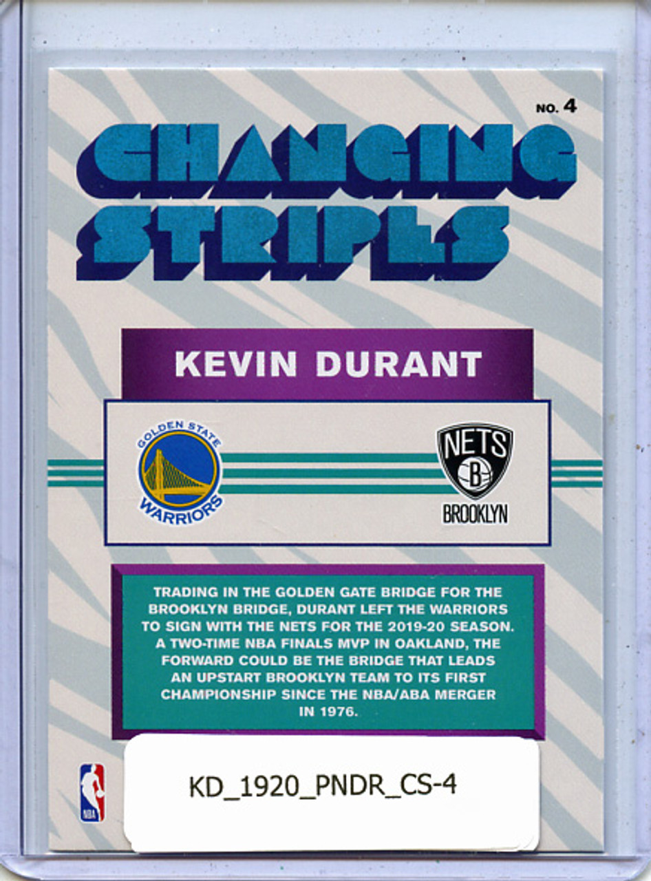 Kevin Durant 2019-20 Donruss, Changing Stripes #4
