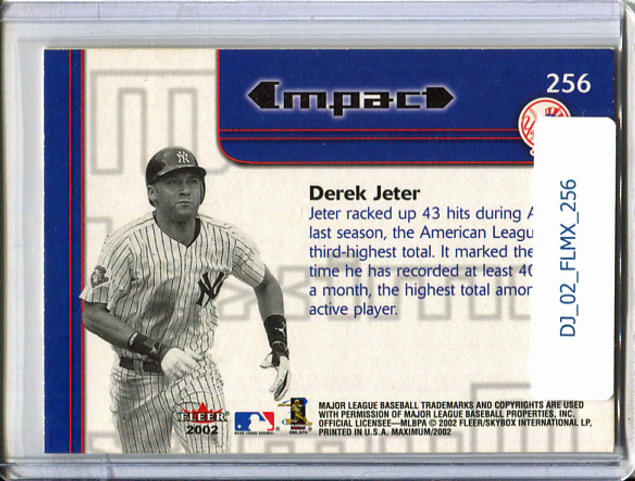 Derek Jeter 2002 Fleer Maximum #256 Maximum Impact