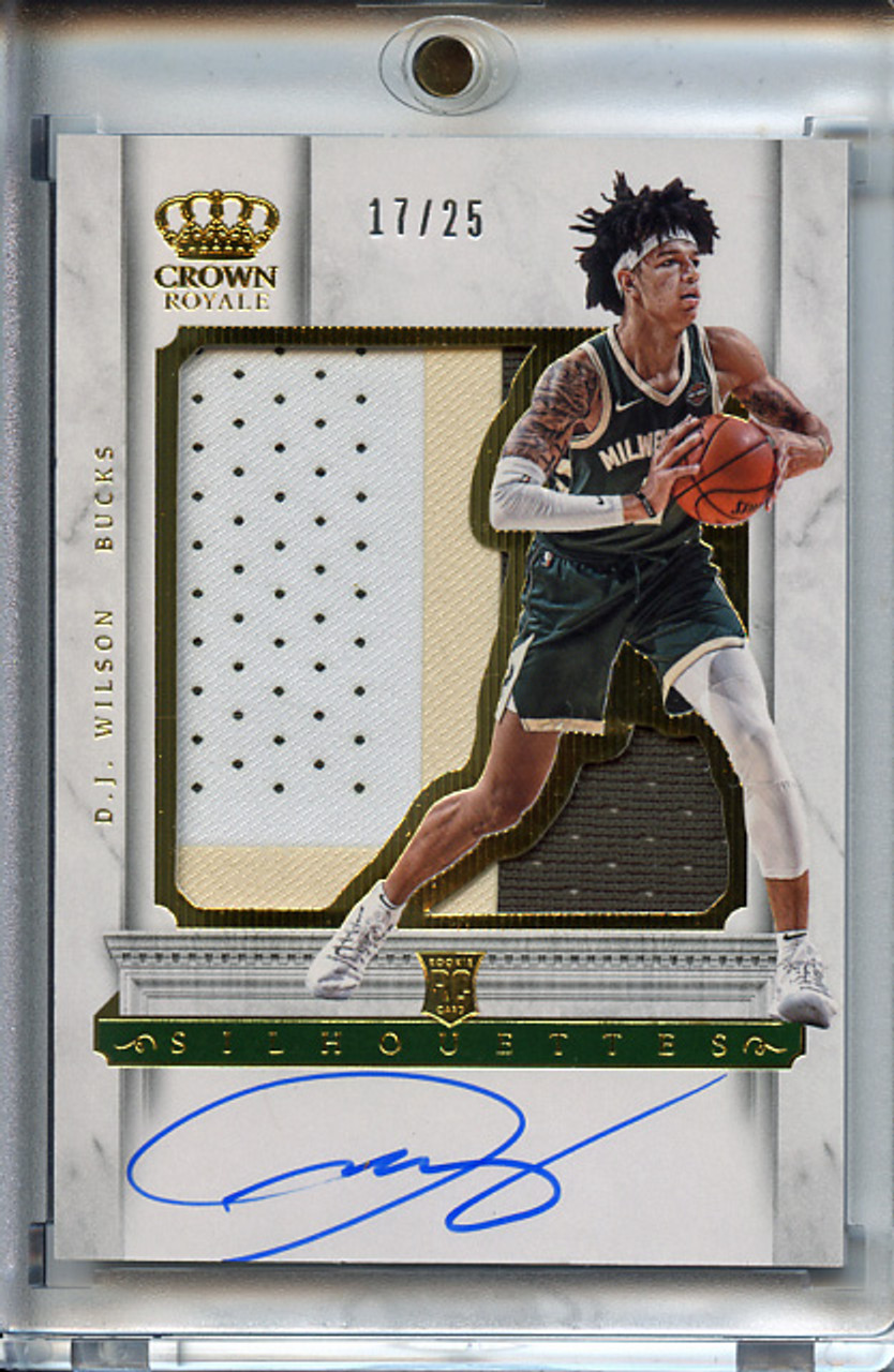 D.J. Wilson 2017-18 Crown Royale #201 Silhouettes Rookies Prime (#17/25)