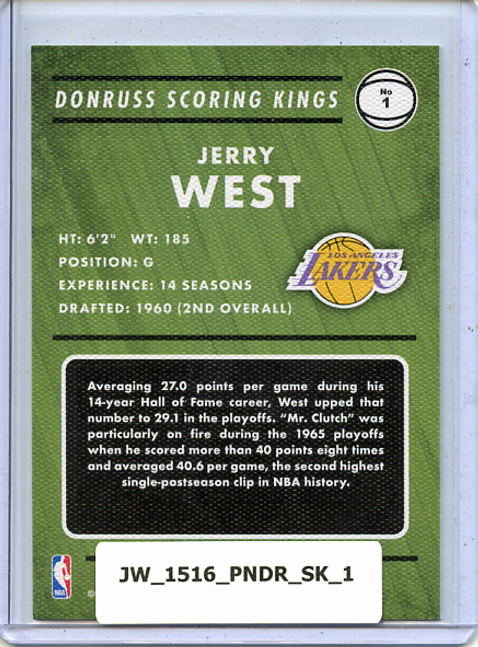 Jerry West 2015-16 Donruss, Scoring Kings #1