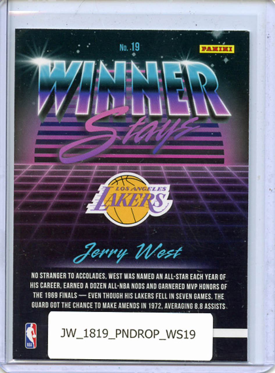 Jerry West 2018-19 Donruss Optic, Winner Stays #19