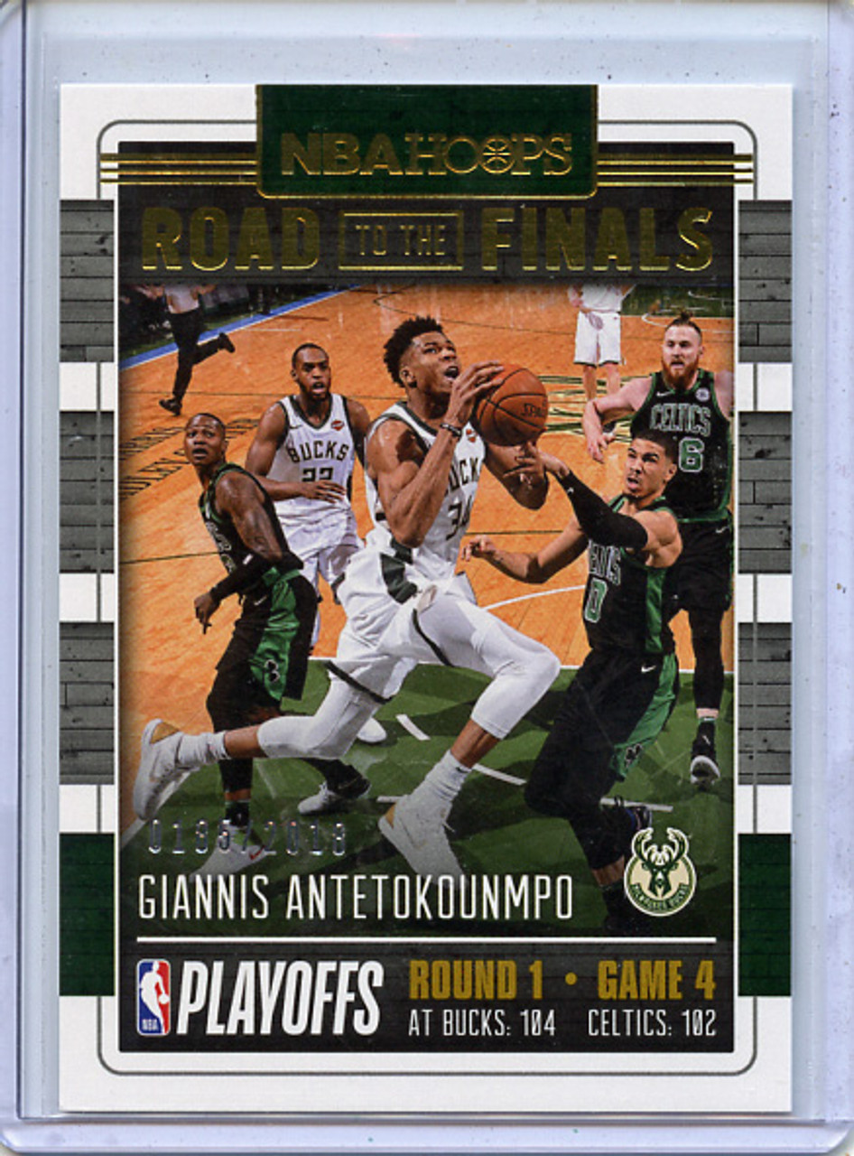 Giannis Antetokounmpo 2018-19 Hoops, Road to the Finals #27 First Round (#0185/2018)