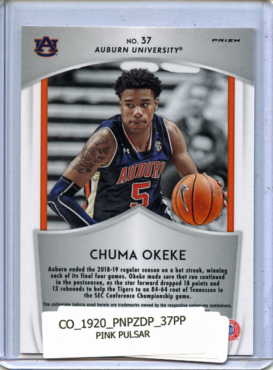 Chuma Okeke 2019-20 Prizm Draft Picks #37 Crusade Pink Pulsar