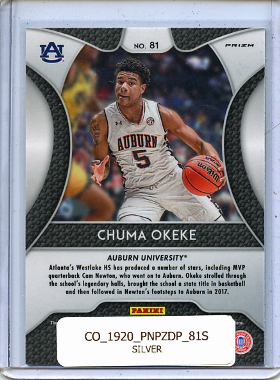 Chuma Okeke 2019-20 Prizm Draft Picks #81 Silver