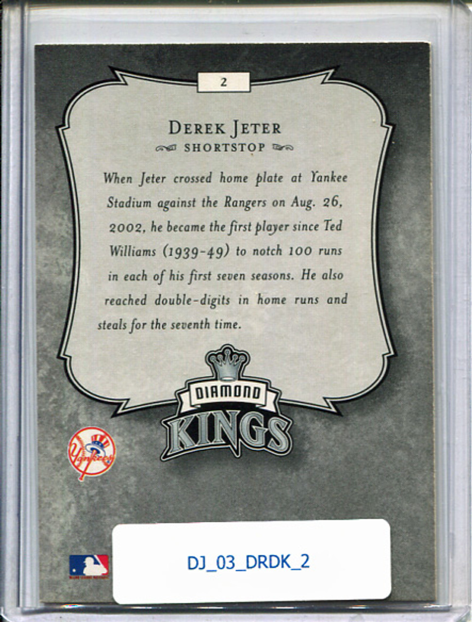 Derek Jeter 2003 Donruss, Diamond Kings #2