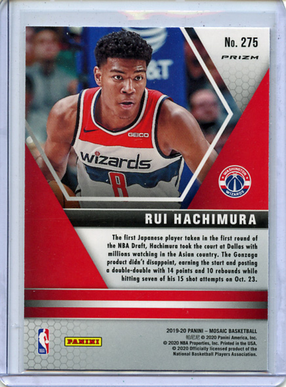Rui Hachimura 2019-20 Mosaic #275 NBA Debut Blue Reactive (2)