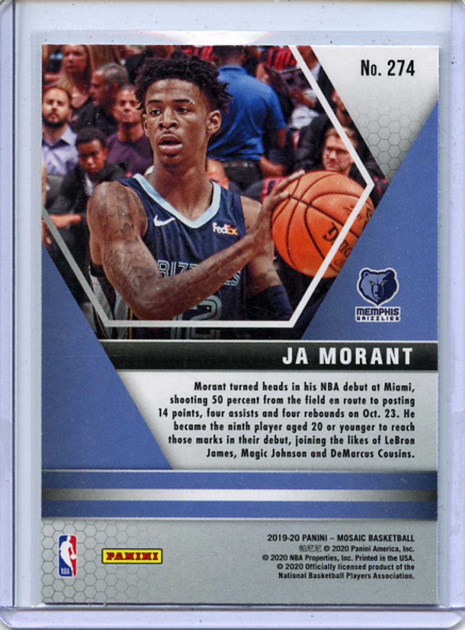 Ja Morant 2019-20 Mosaic #274 NBA Debut (1)
