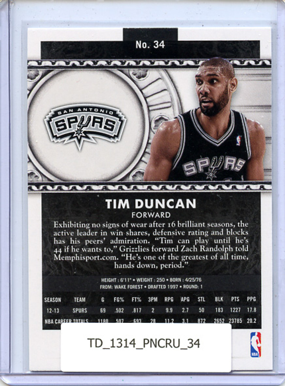 Tim Duncan 2013-14 Crusade #34