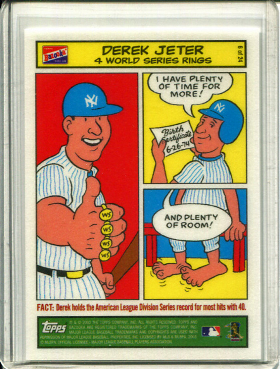 Derek Jeter 2003 Bazooka, Comics #6