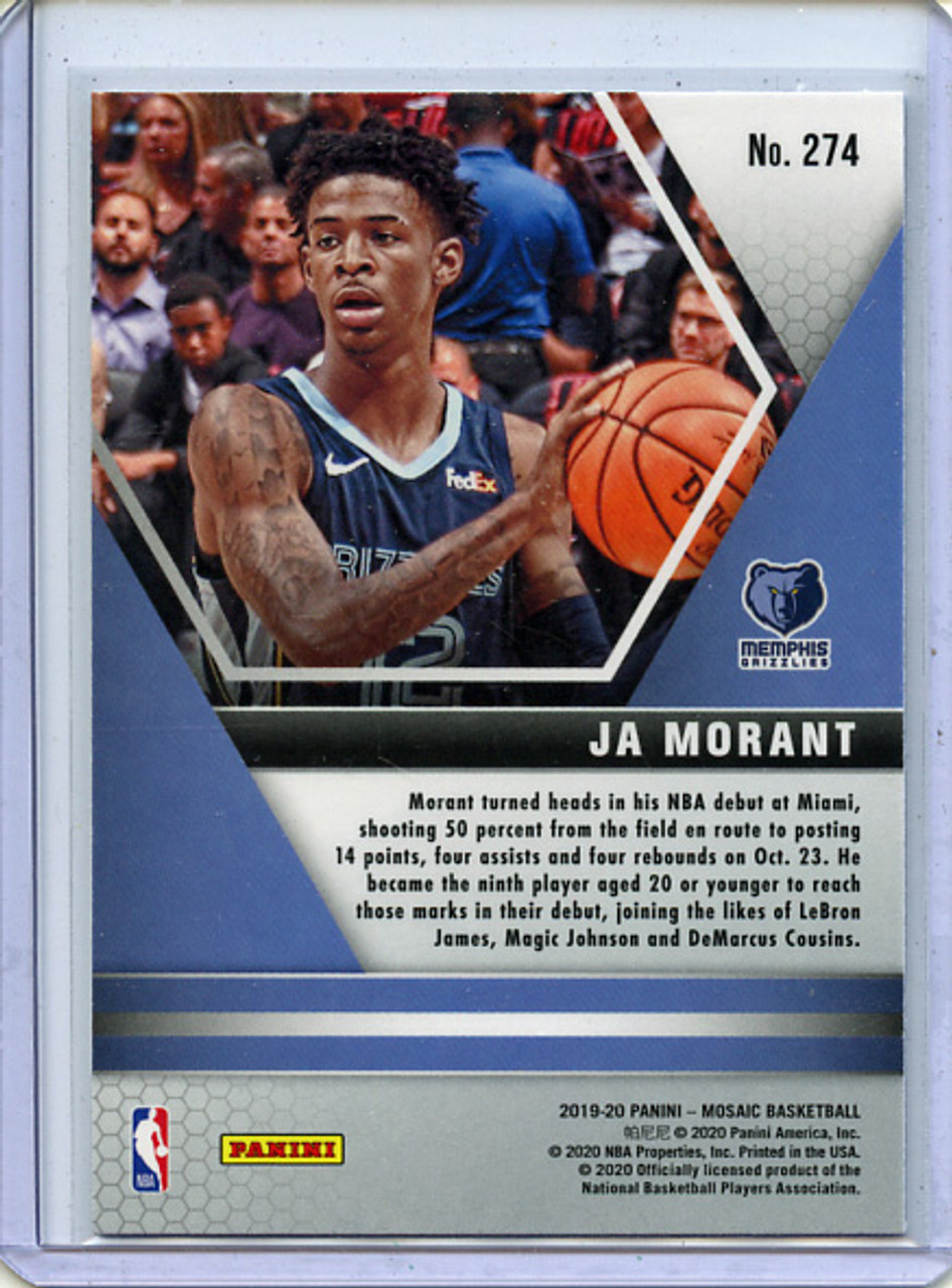 Ja Morant 2019-20 Mosaic #274 NBA Debut (2)