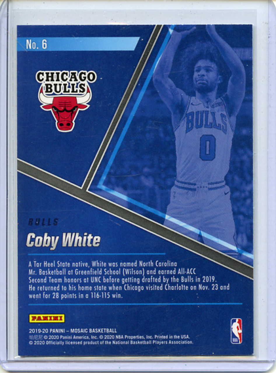 Coby White 2019-20 Mosaic, Blue Chips #6