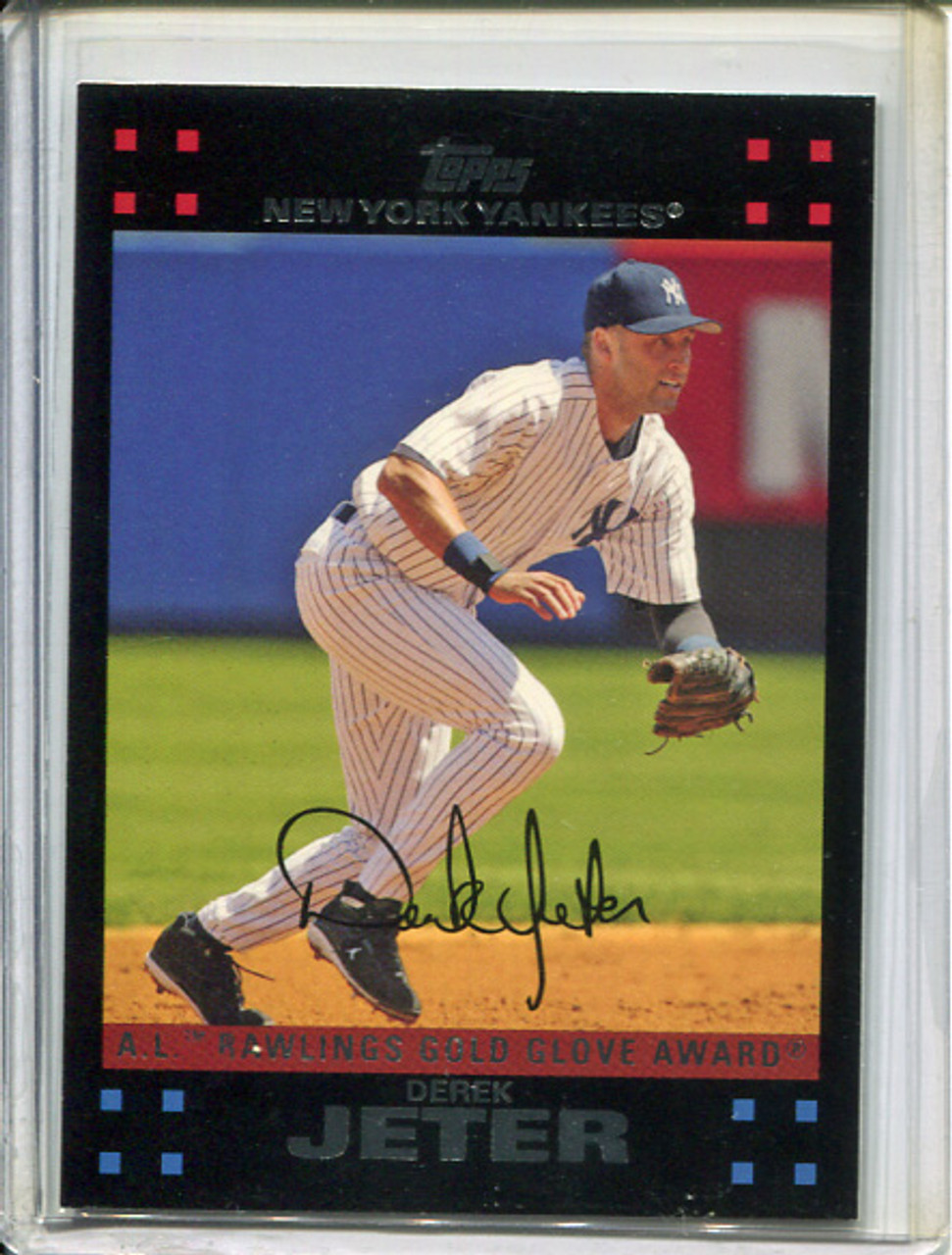 Derek Jeter 2007 Topps #301 Gold Glove