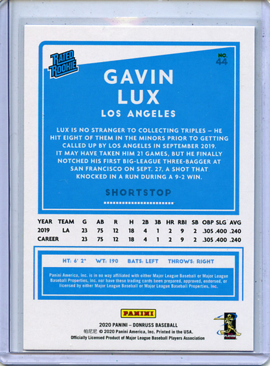 Gavin Lux 2020 Donruss #44 Holo Blue (5)