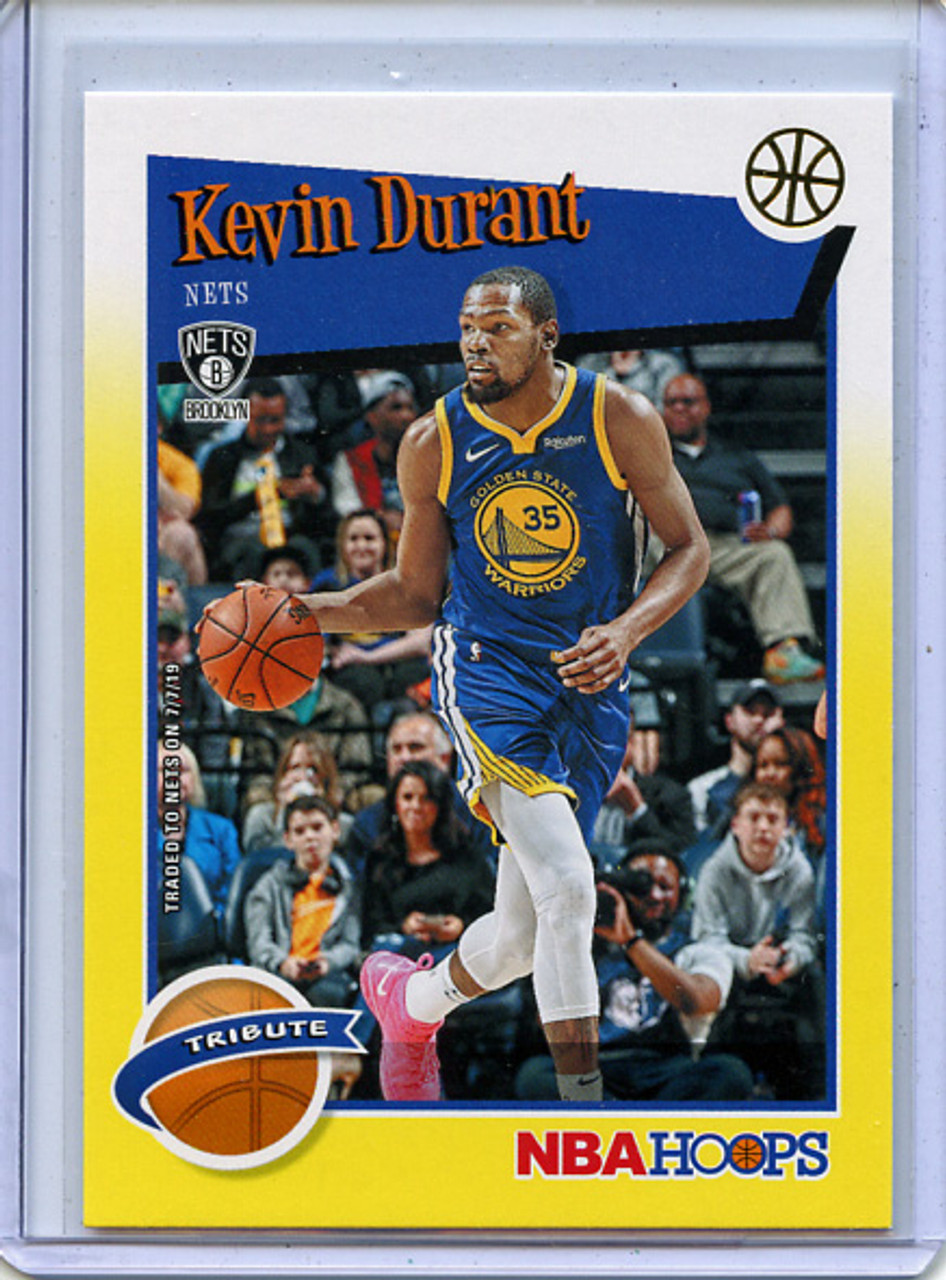 Kevin Durant 2019-20 Hoops #284 Hoops Tribute Yellow