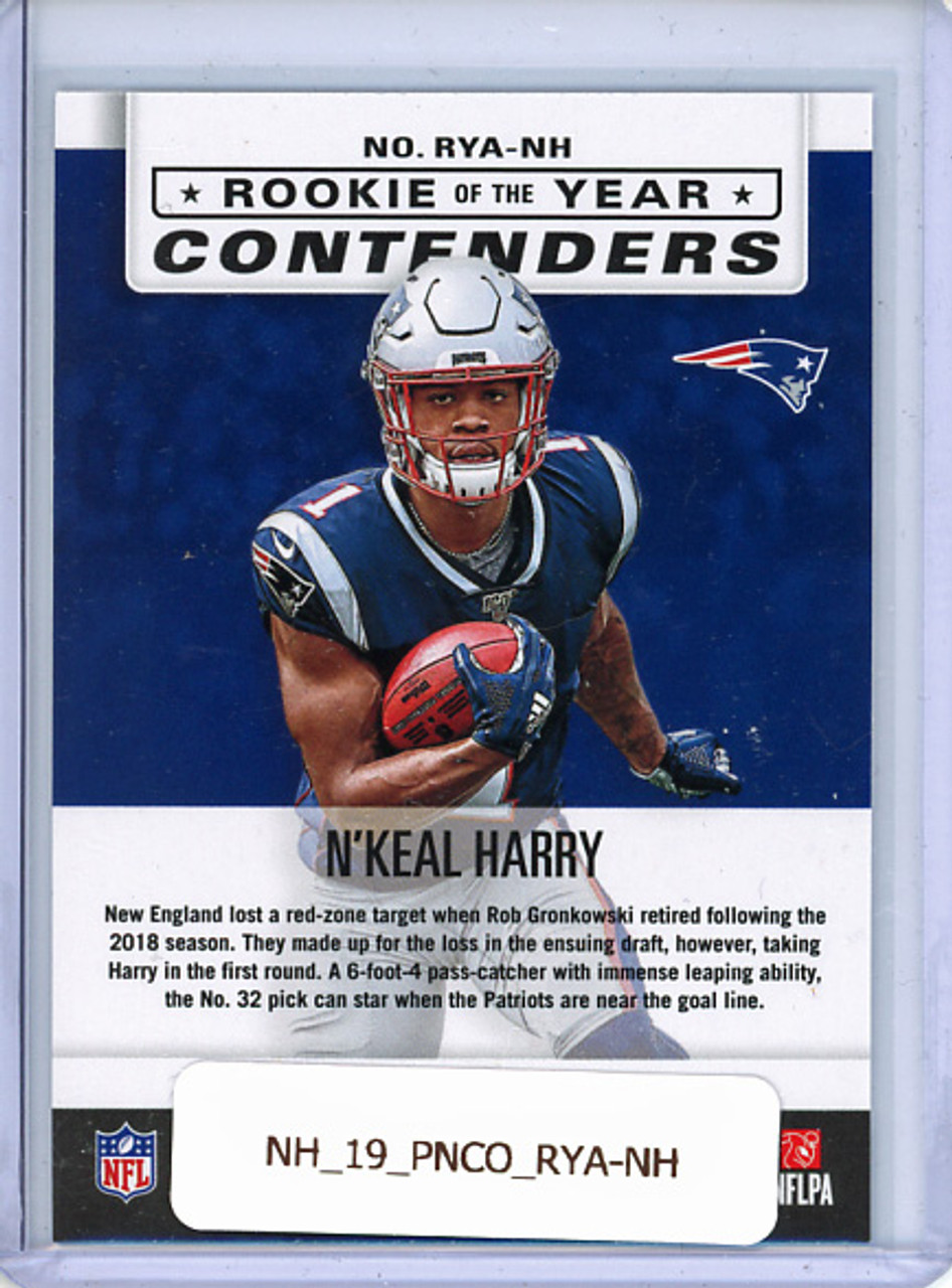 N'Keal Harry 2019 Contenders, Rookie of the Year Contenders #RYA-NH