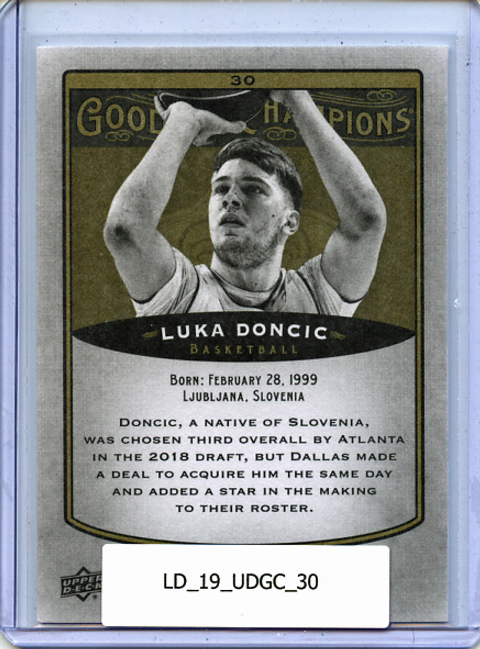 Luka Doncic 2019 Upper Deck Goodwin Champions #30