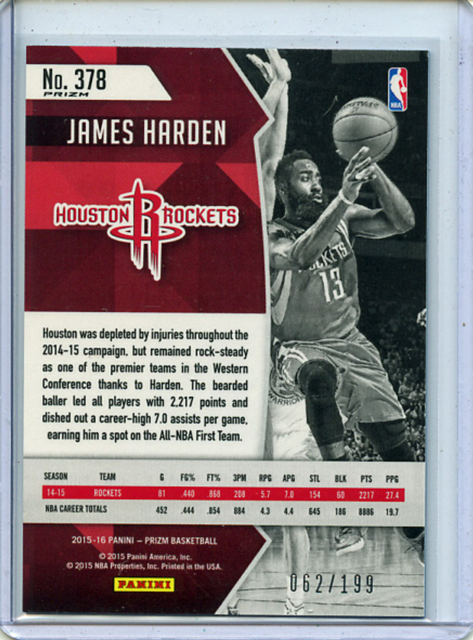 James Harden 2015-16 Prizm #378 All-NBA Light Blue (#062/199)
