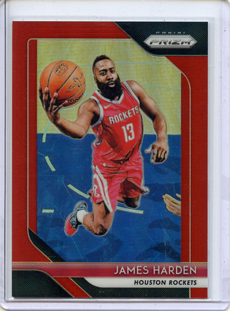 James Harden 2018-19 Prizm #34 Red (#087/299) - Small Indent