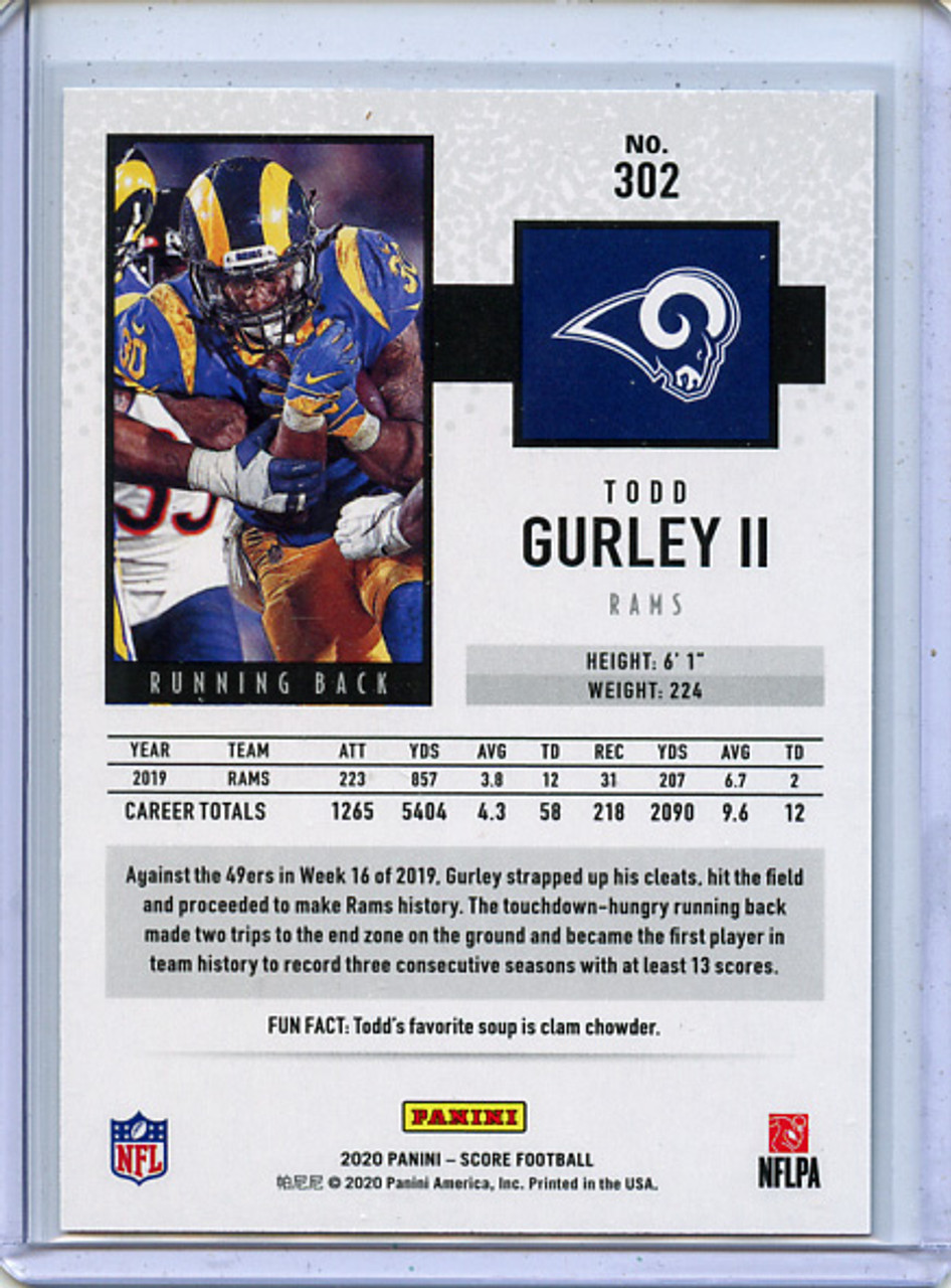 Todd Gurley 2020 Score #302 End Zone (#4/6)