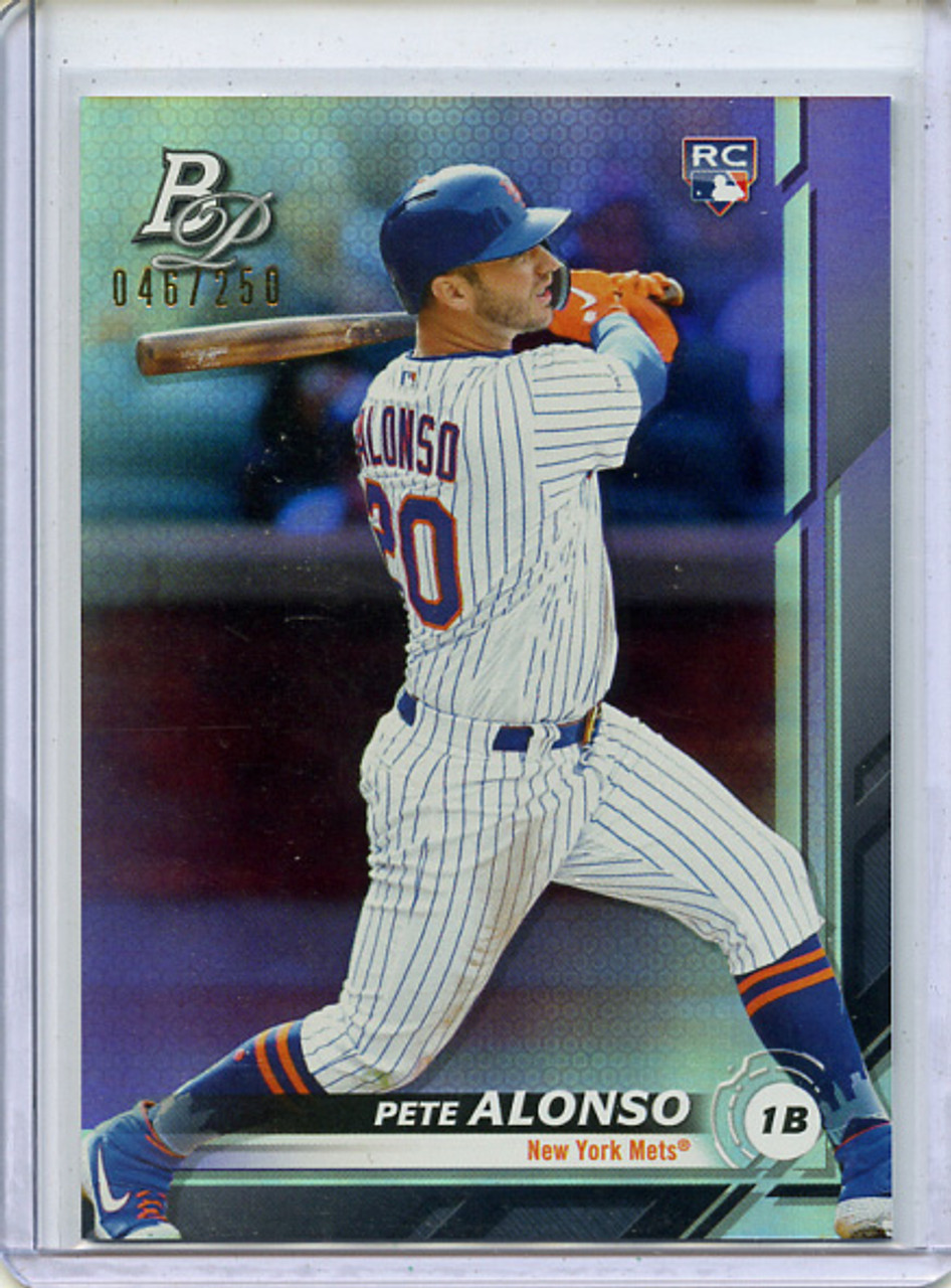 Pete Alonso 2019 Bowman Platinum #20 Purple (#046/250)