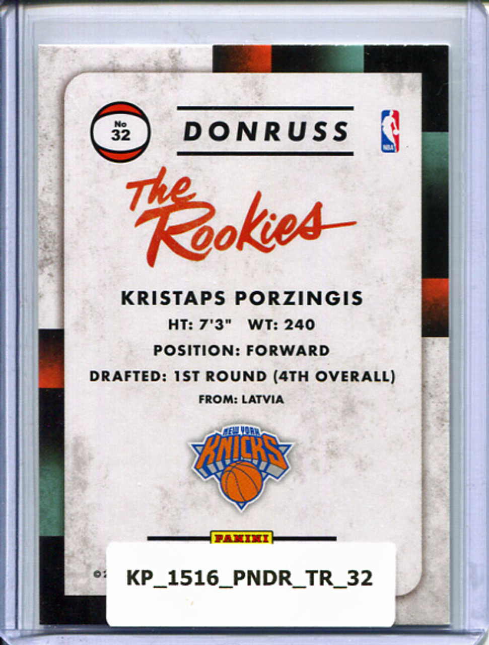 Kristaps Porzingis 2015-16 Donruss, The Rookies #TR-32