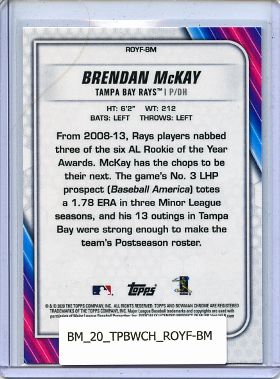 Brendan McKay 2020 Bowman Chrome, Rookie of the Year Favorites #ROYF-BM