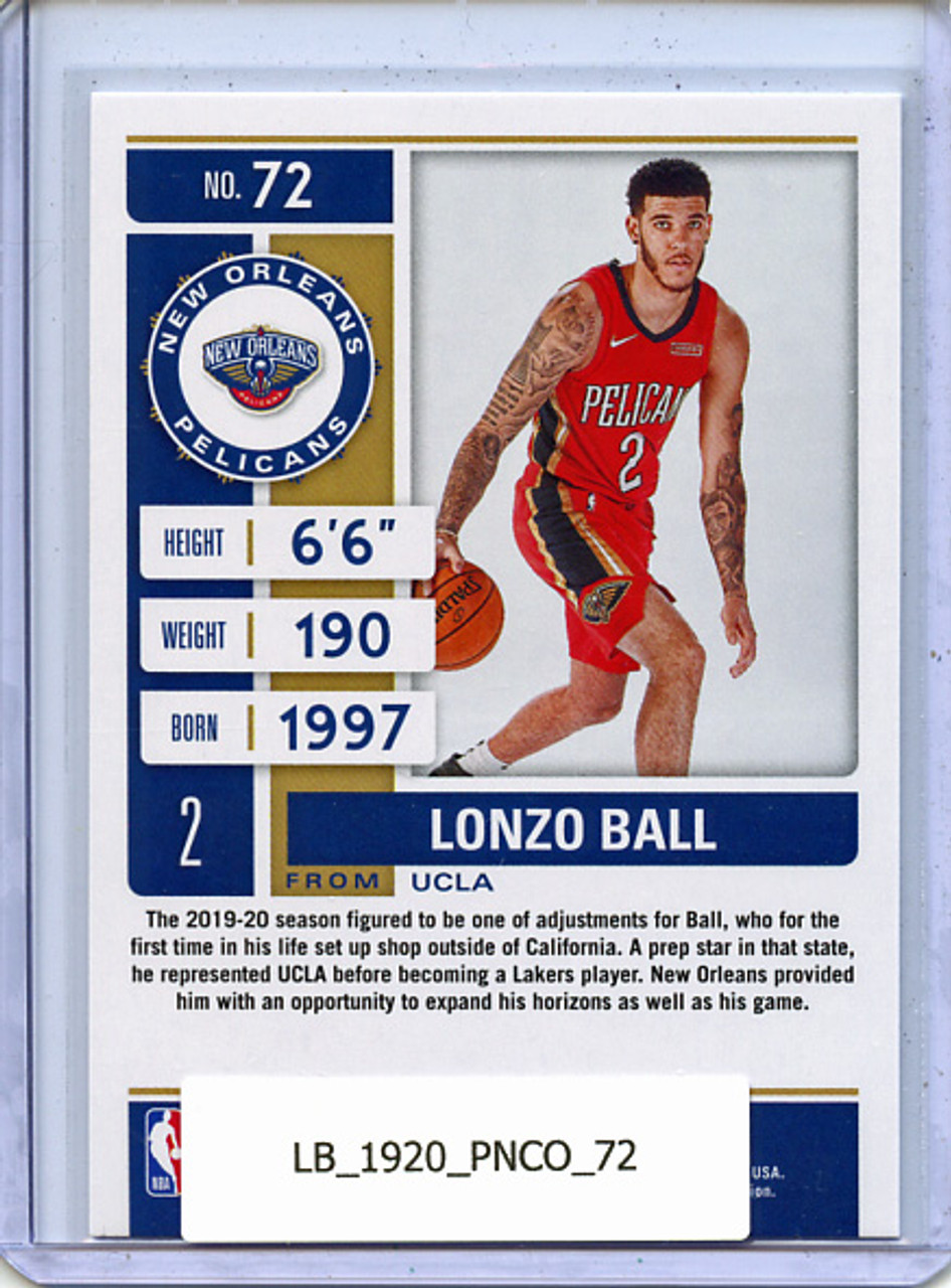 Lonzo Ball 2019-20 Contenders #72