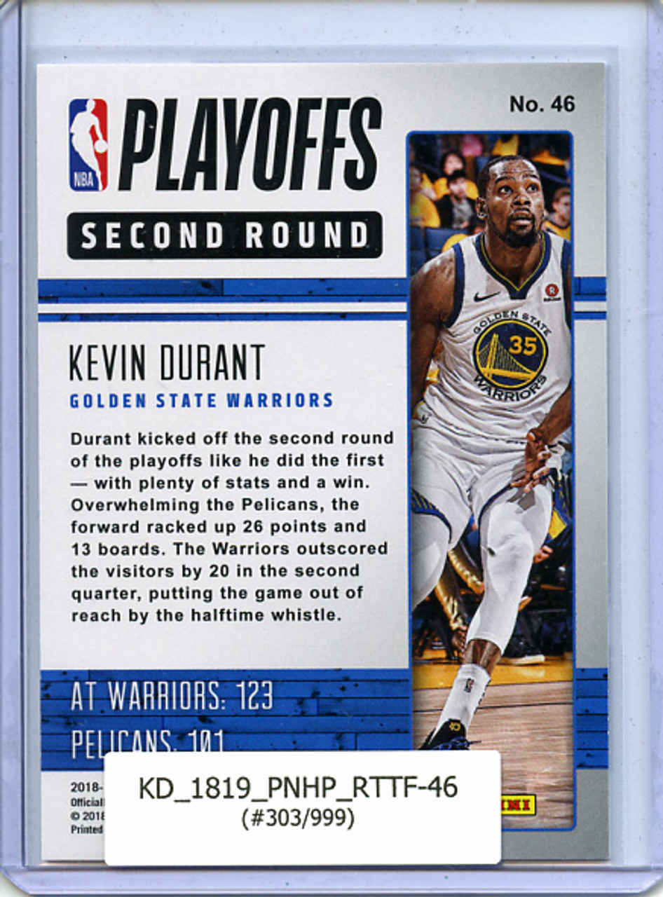 Kevin Durant 2018-19 Hoops, Road to the Finals #46 Second Round (#303/999)