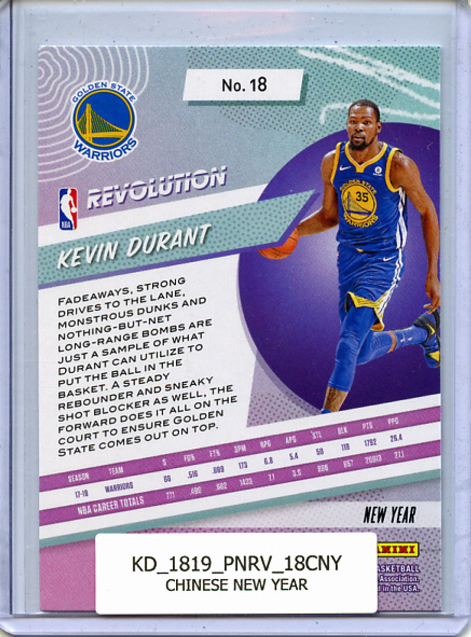 Kevin Durant 2018-19 Revolution #18 Chinese New Year